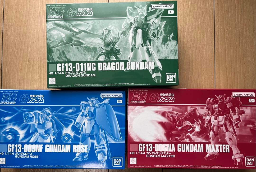 HG 1/144 ドラゴンガンダム・ガンダムローズ・ガンダムマックスター