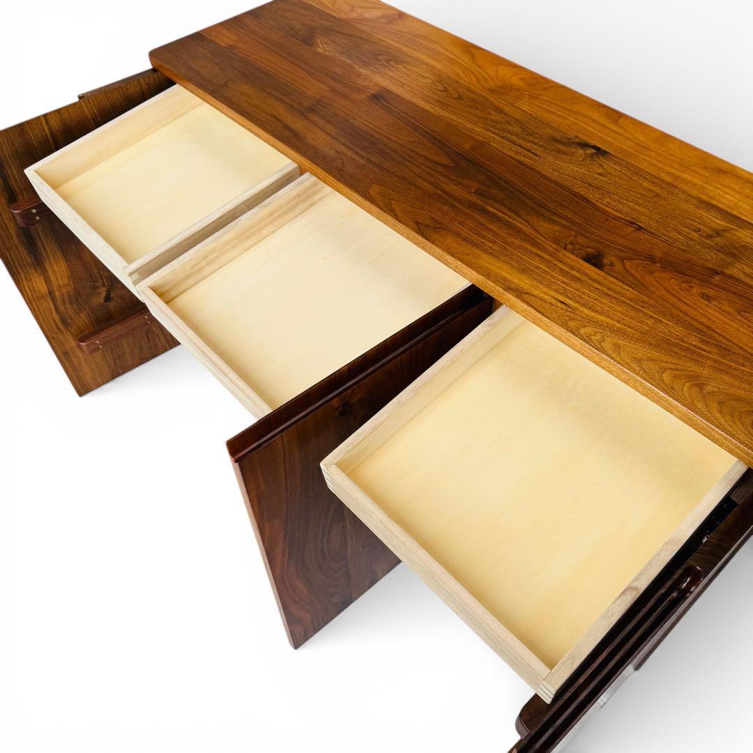 【美品】 大川家具 リビングボード サイドボード ウォールナット 北欧 ミモザ