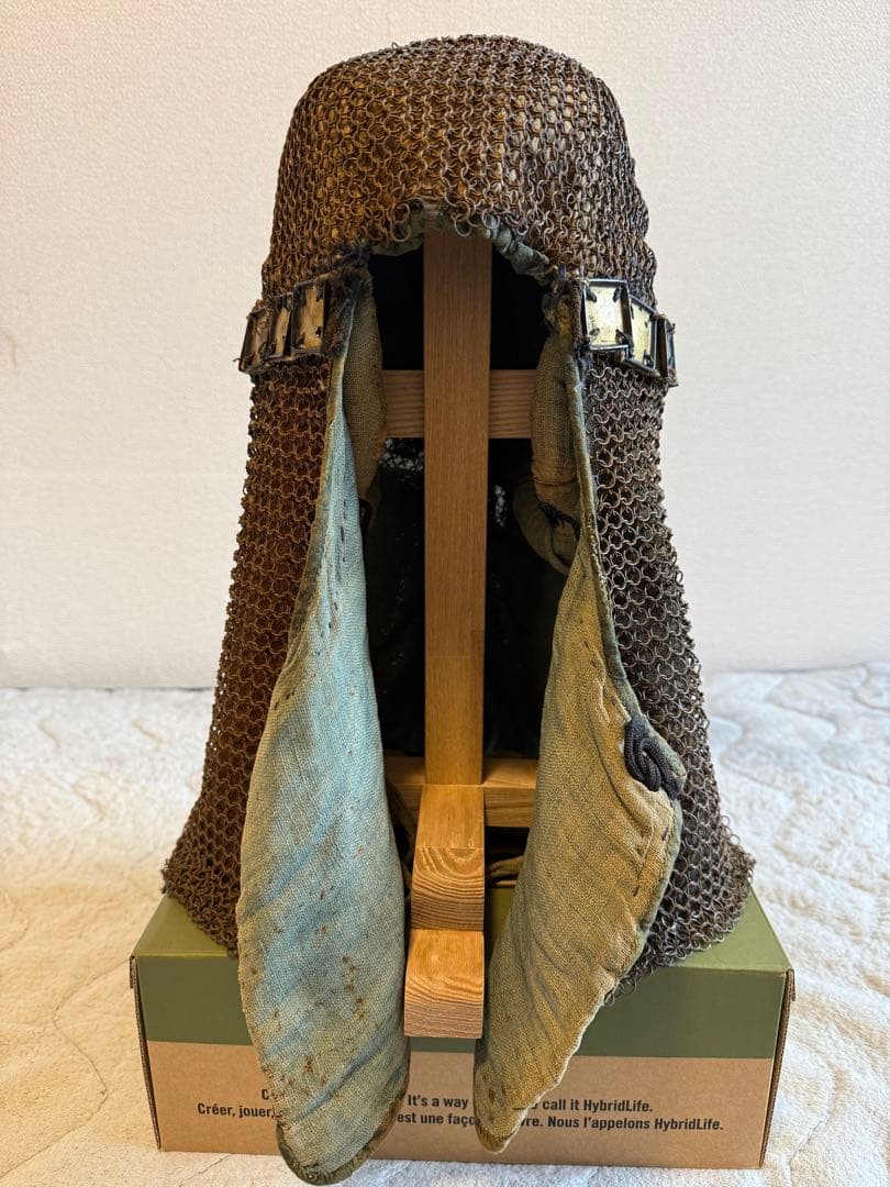 ⭕️ 江戸時代　鎖帷子　【鎖頭巾】　幕末　新撰組　忠臣蔵　❷