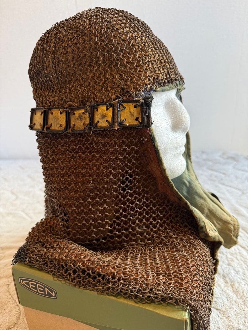 ⭕️ 江戸時代　鎖帷子　【鎖頭巾】　幕末　新撰組　忠臣蔵　❷