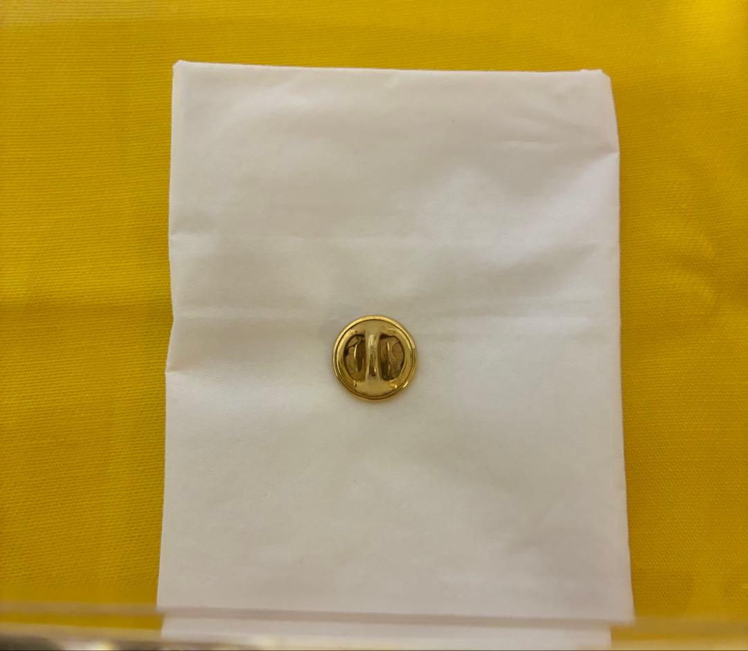 バロー社刻印 ミッキーマウス 金色 ピンバッジ