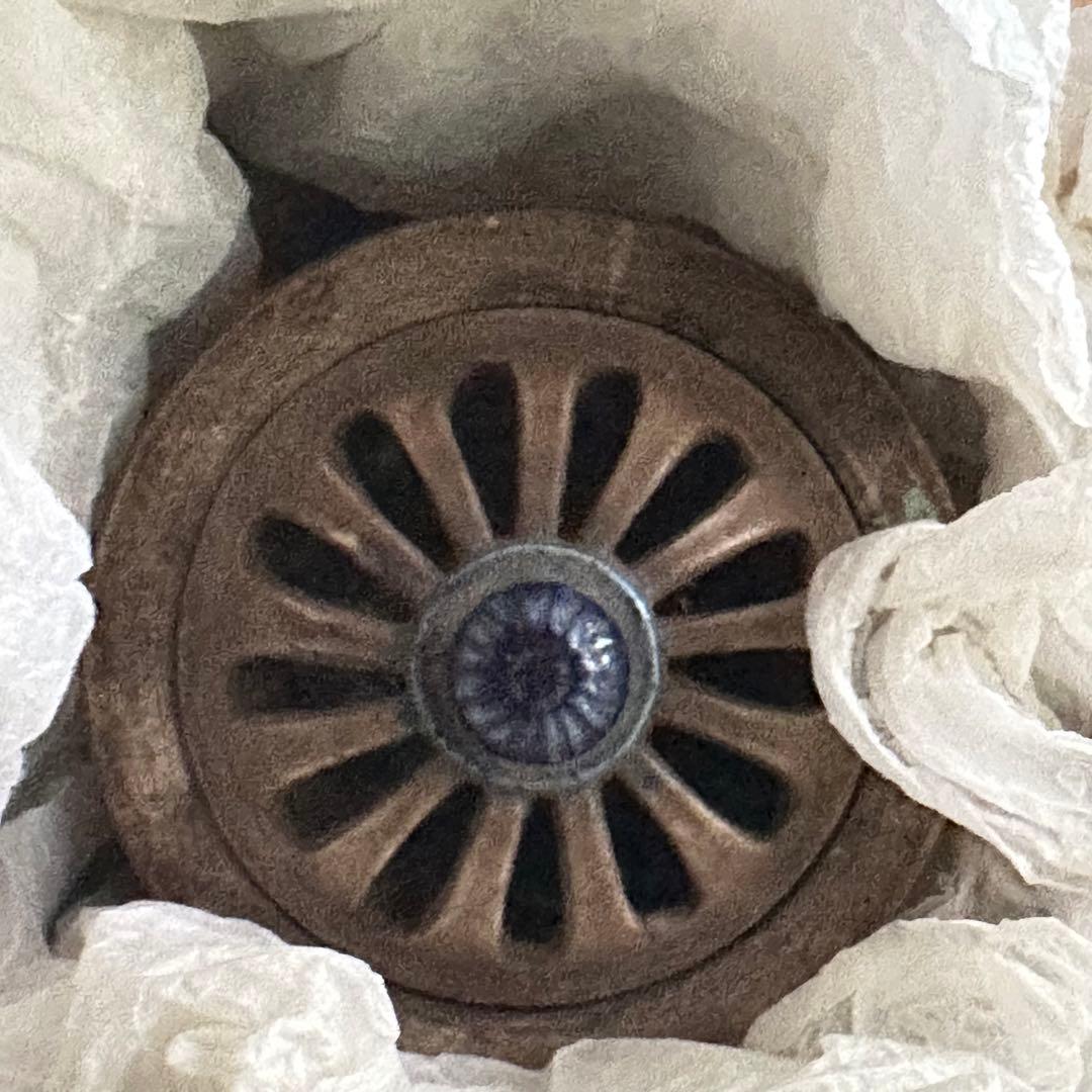 2125様感謝‼️老舗様愛蔵品‼️古九谷名品‼️賢人牡丹三つ足香炉　在銘　合桐箱箱入