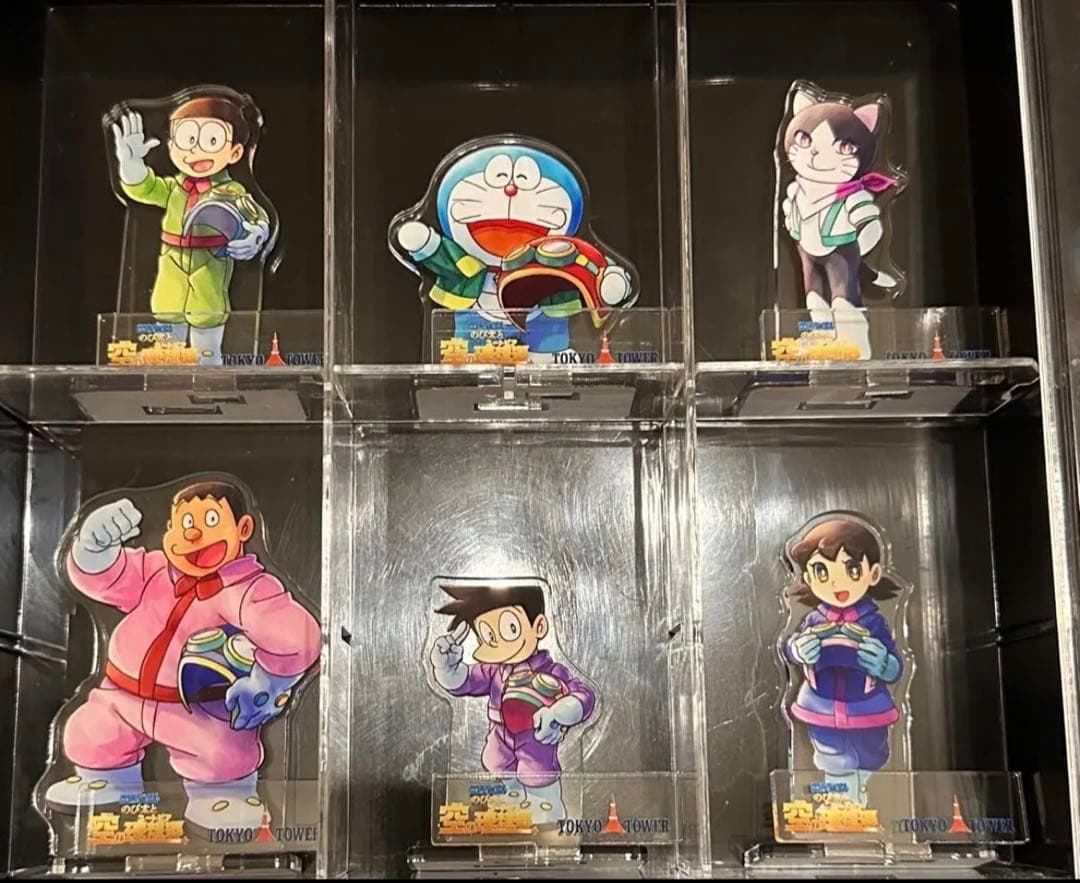 ドラえもん　のび太と空の理想郷　アクリルスタンド　東京タワーコラボ　6体セット
