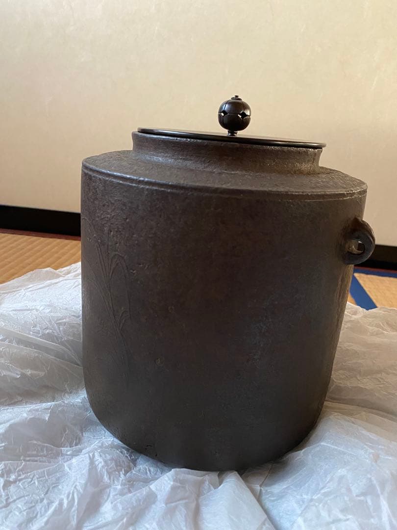 繰口　肩衝釜　大西定林氏作