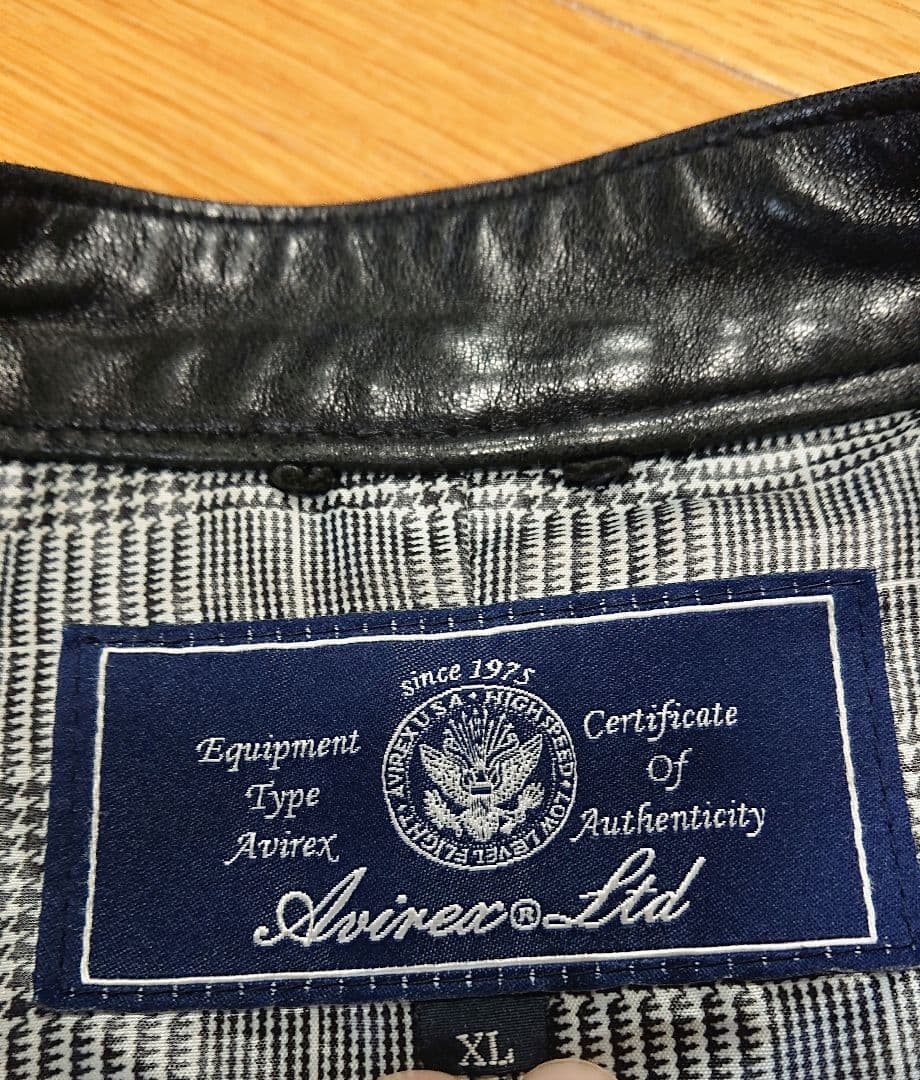 Avirex シングルライダースジャケット XL ブラック