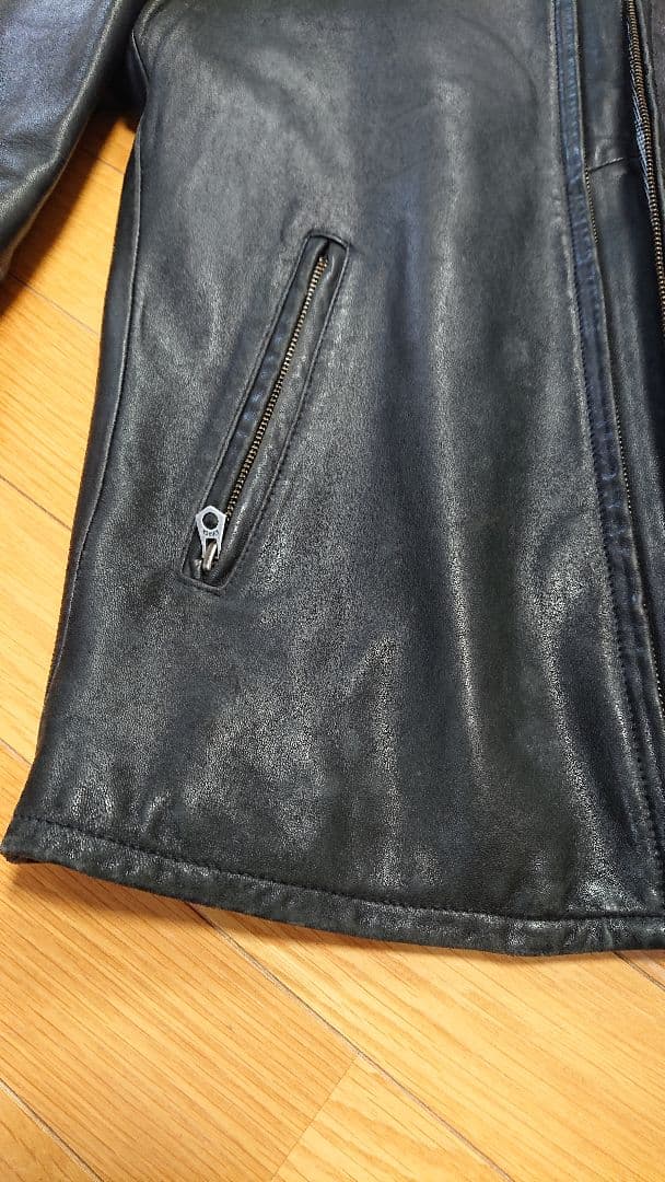 Avirex シングルライダースジャケット XL ブラック