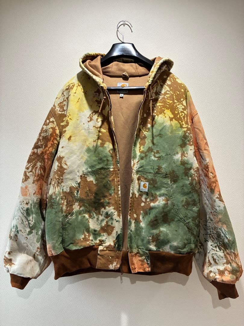 Carhartt アクティブジャケット　タイダイ　カーハート duck