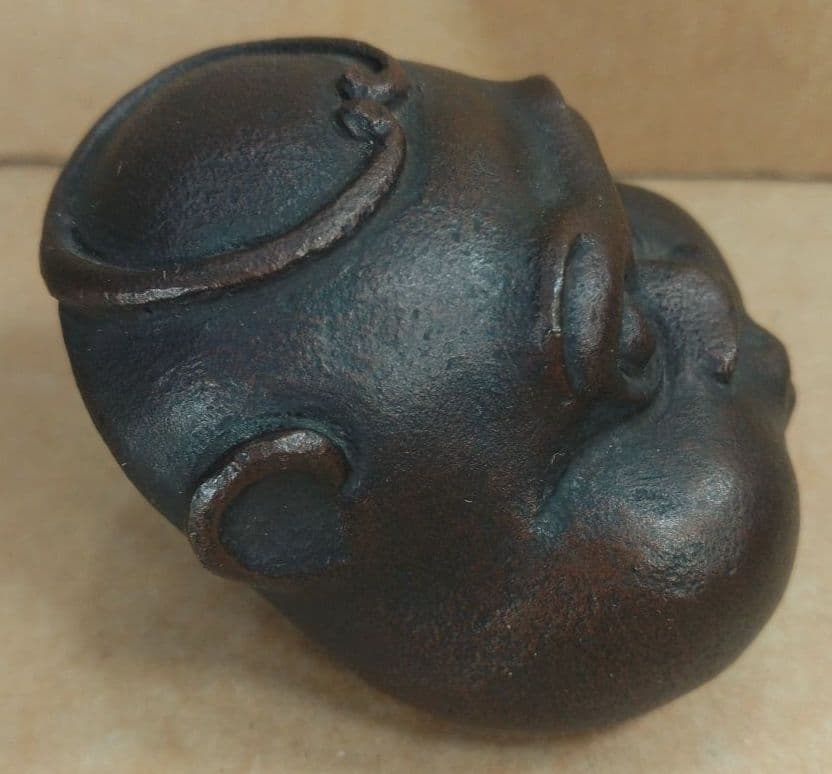 【本物保証】籔内佐斗司 悟空鎮 共箱 美品 金属彫刻 東京芸大名誉教授 オブジェ