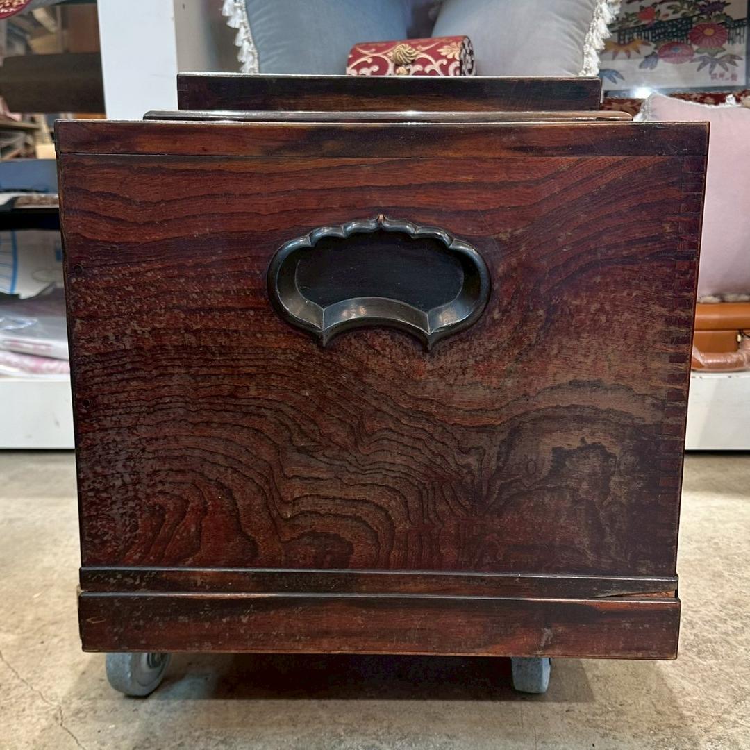 8Φ 江戸長火鉢 関東火鉢 囲炉裏 五徳 小民具 古道具 幅76㎝ 昭和レトロ