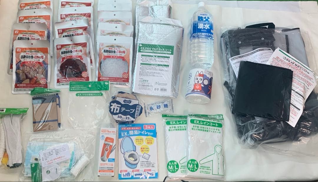 メテックス EX.48防災バッグ TANAKA防災士ブラザーズモデル2人用グレー