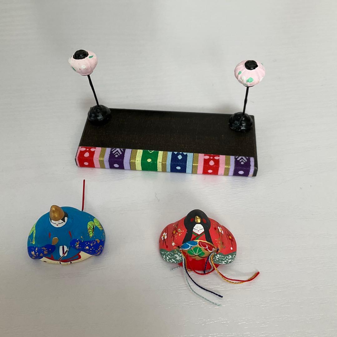 ひな祭り　ひな人形 陶器製 豆雛　ミニチュア