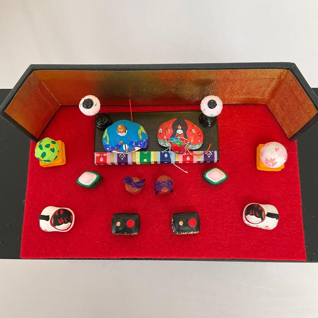 ひな祭り　ひな人形 陶器製 豆雛　ミニチュア