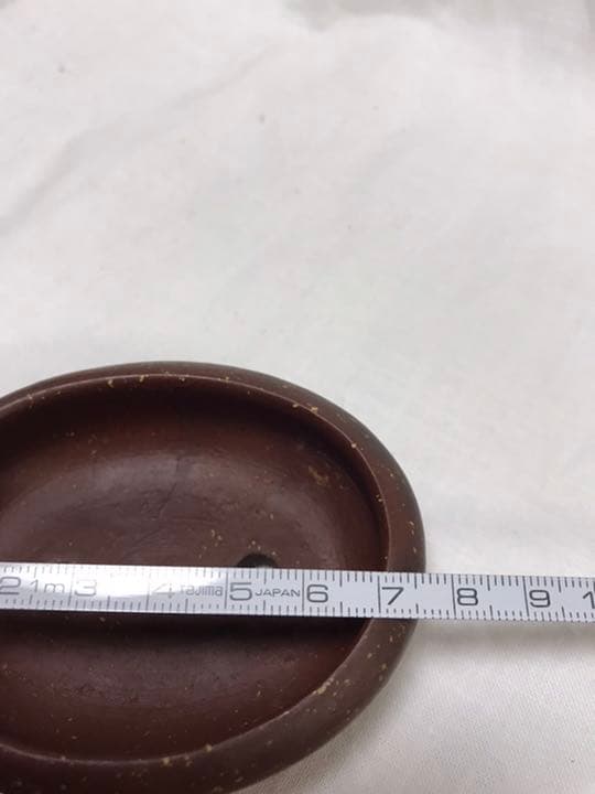 盆栽鉢　時代古鉢希少常滑水庄園ミニ盆栽鉢梨皮お揃い2個山野草小品盆栽鉢植木鉢