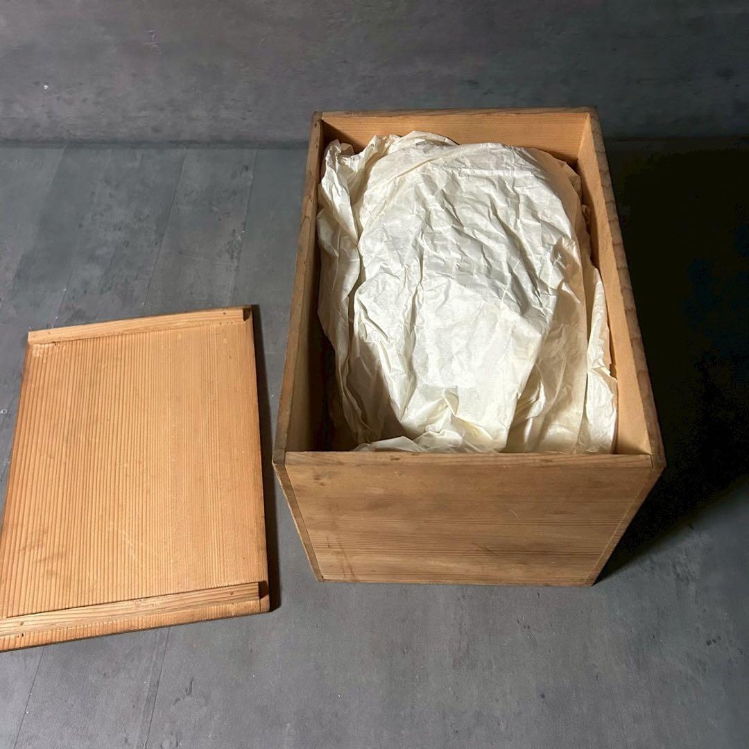 陶芸 オブジェ 花器 顔モチーフ 木箱付き 福島テレビ本社竣工記念