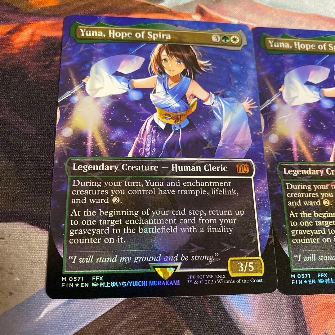 MTG スピラの希望、ユウナ 英語 チョコボバンドル foil 3枚セット