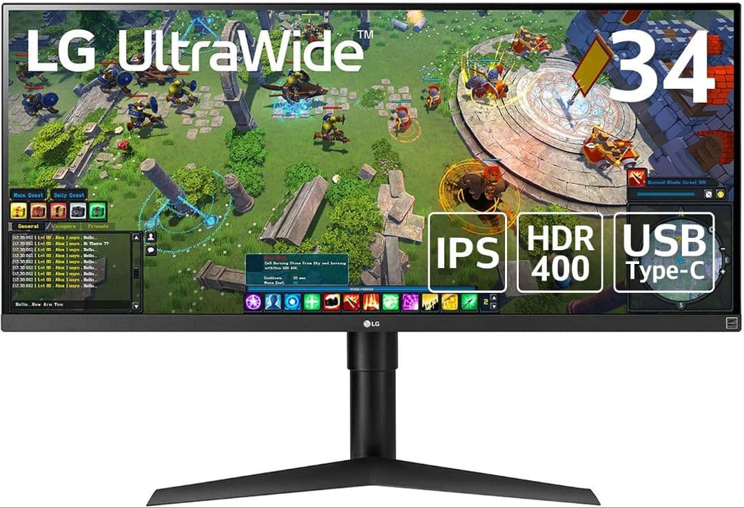 LG ゲーミング モニター 34WP65G-B 34インチ ウルトラワイド