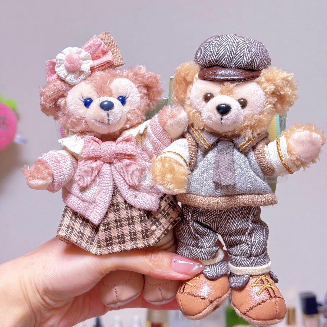 上海ディズニー　春限定　ダッフィーとシェリーメイ　セット　キーホルダー