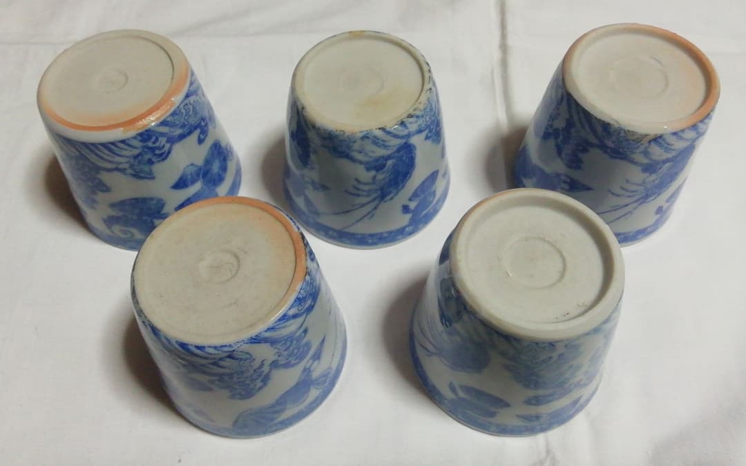 ぎょかい図蕎麦猪口　五客