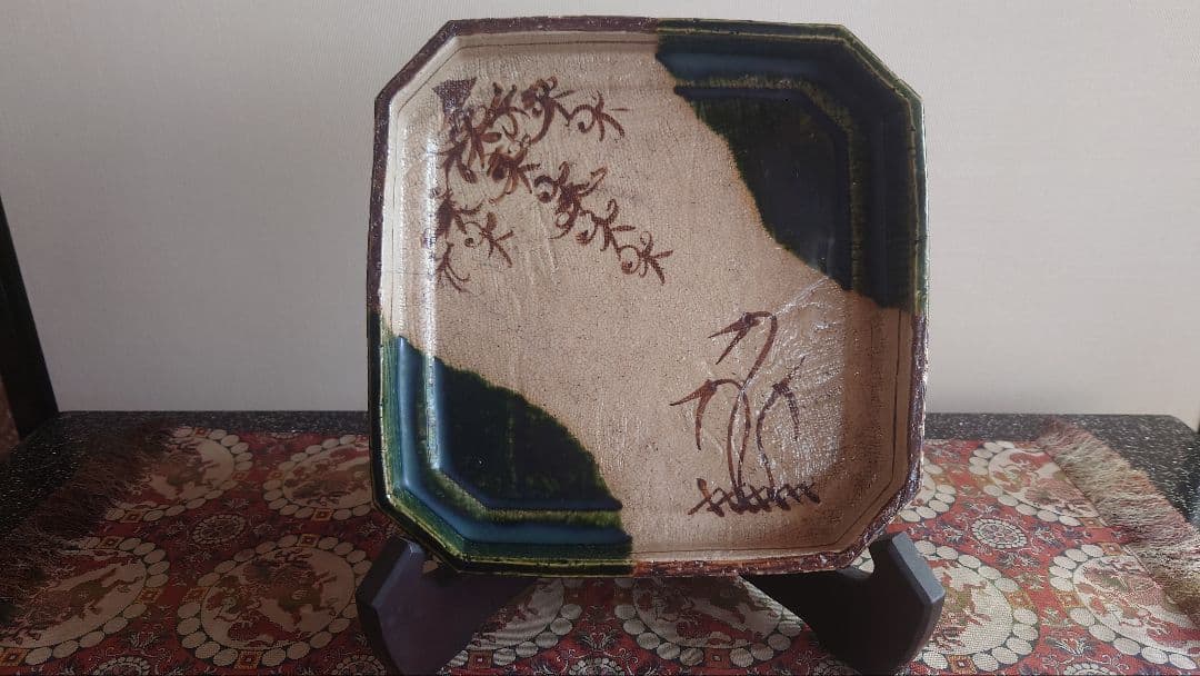 織部菓子器角皿