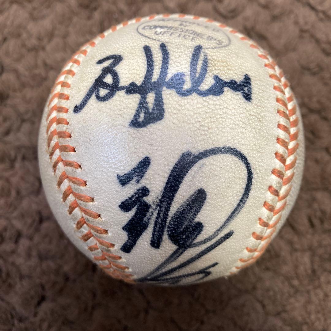元近鉄バファローズ鈴木啓示さん直筆サインボール（公式試合球）&ボブルヘッド人形
