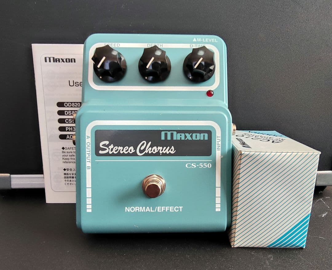 【箱.取説付き】Maxon CS-550 アナログ・ステレオ・コーラス