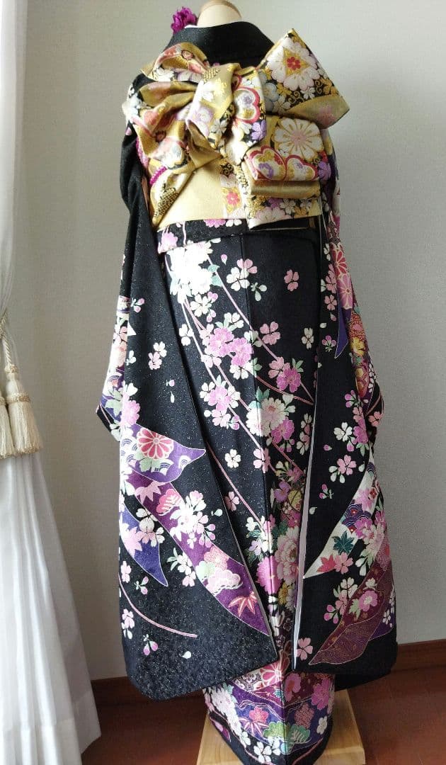 sadakou03様　307.高級感！振袖7点セット　正絹　フルセット　成人式