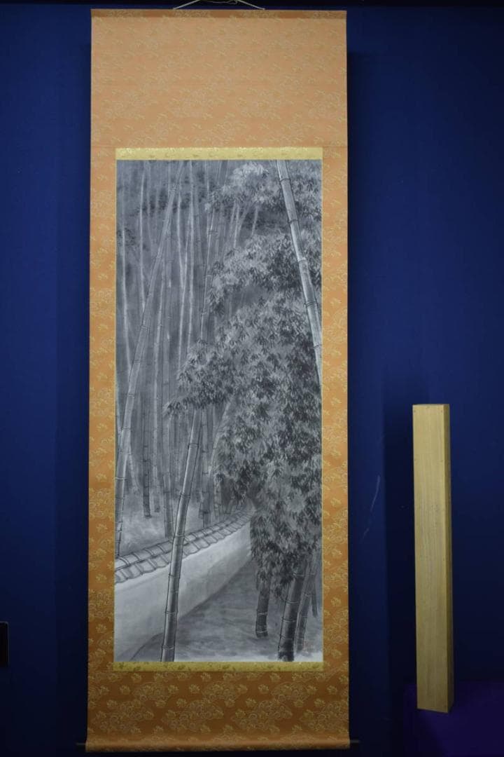 不詳/作者不詳/竹林図/山水/布袋屋掛軸HK-32