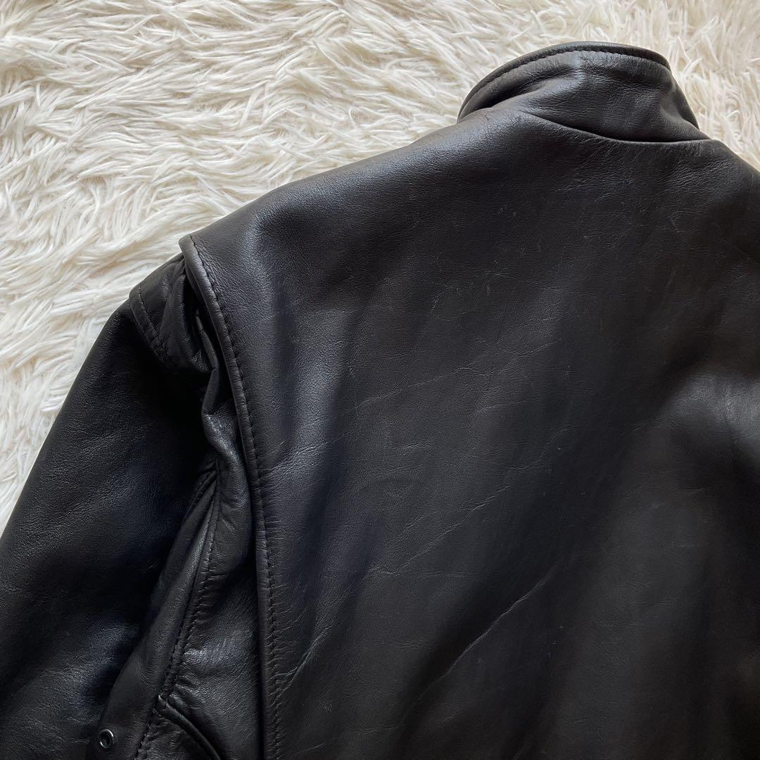 人気✨schott 641 レザージャケット　シングルライダース　牛革　40 黒