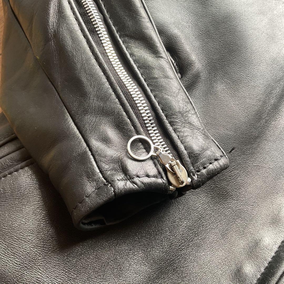 人気✨schott 641 レザージャケット　シングルライダース　牛革　40 黒