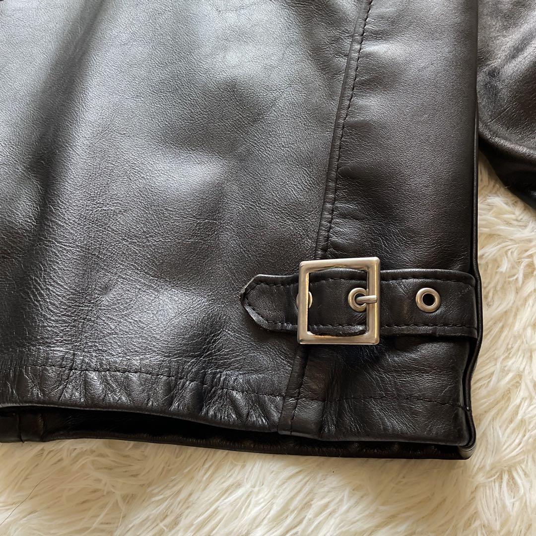 人気✨schott 641 レザージャケット　シングルライダース　牛革　40 黒
