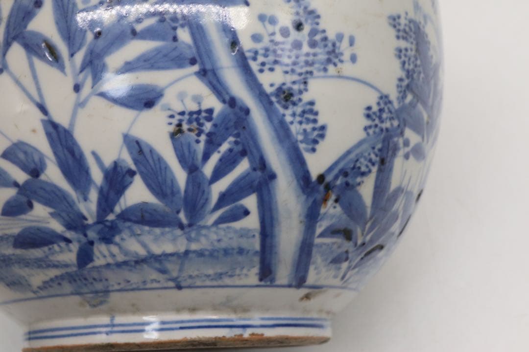 岐No58 染付　香炉　送料込み0504