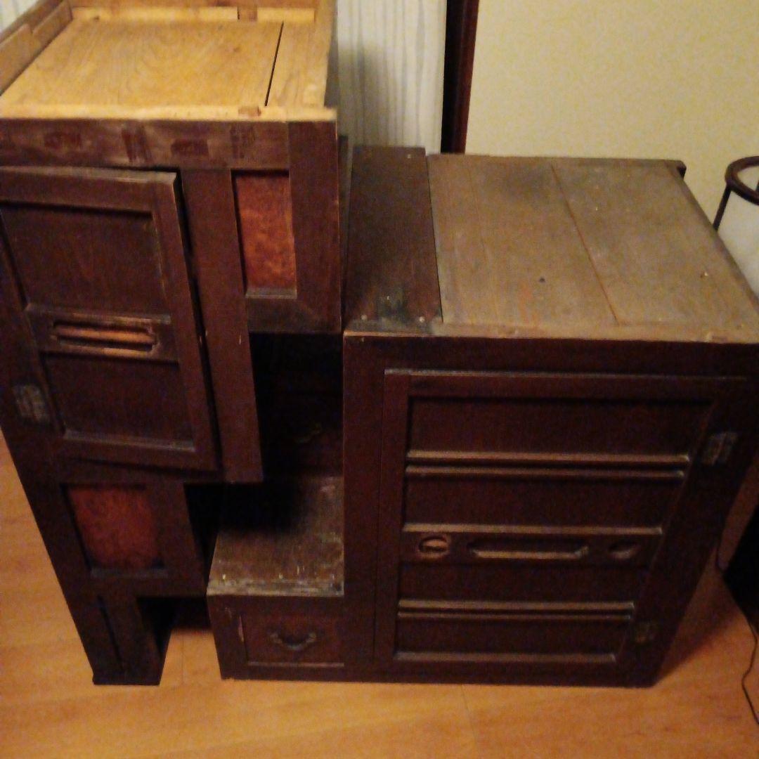 階段箪笥 　和箪笥　キャビネット　水屋　船箪笥　アンティーク
