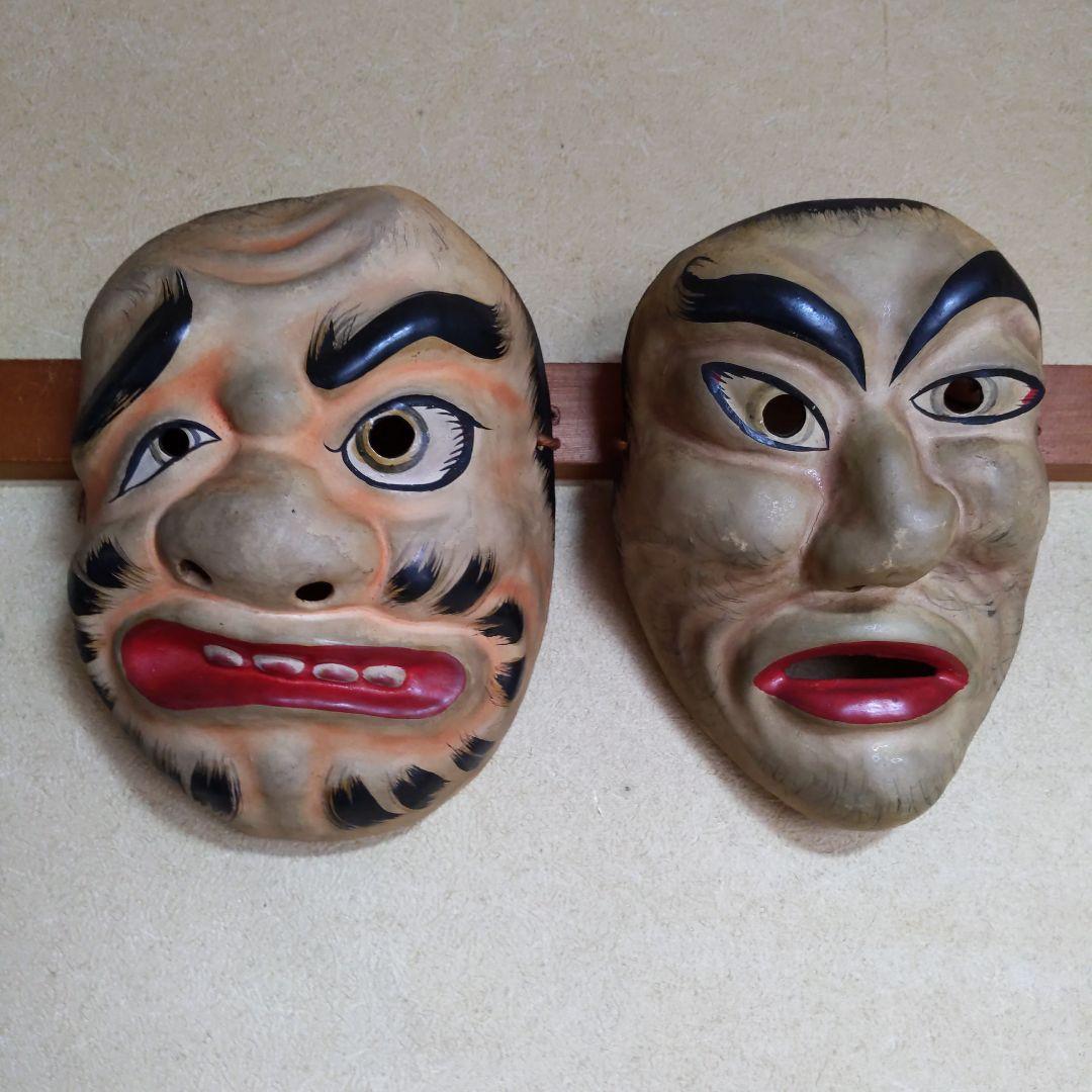 石見神楽19面、石州和紙、縁起物 (御飾面) ¥298,000 (送料込み)