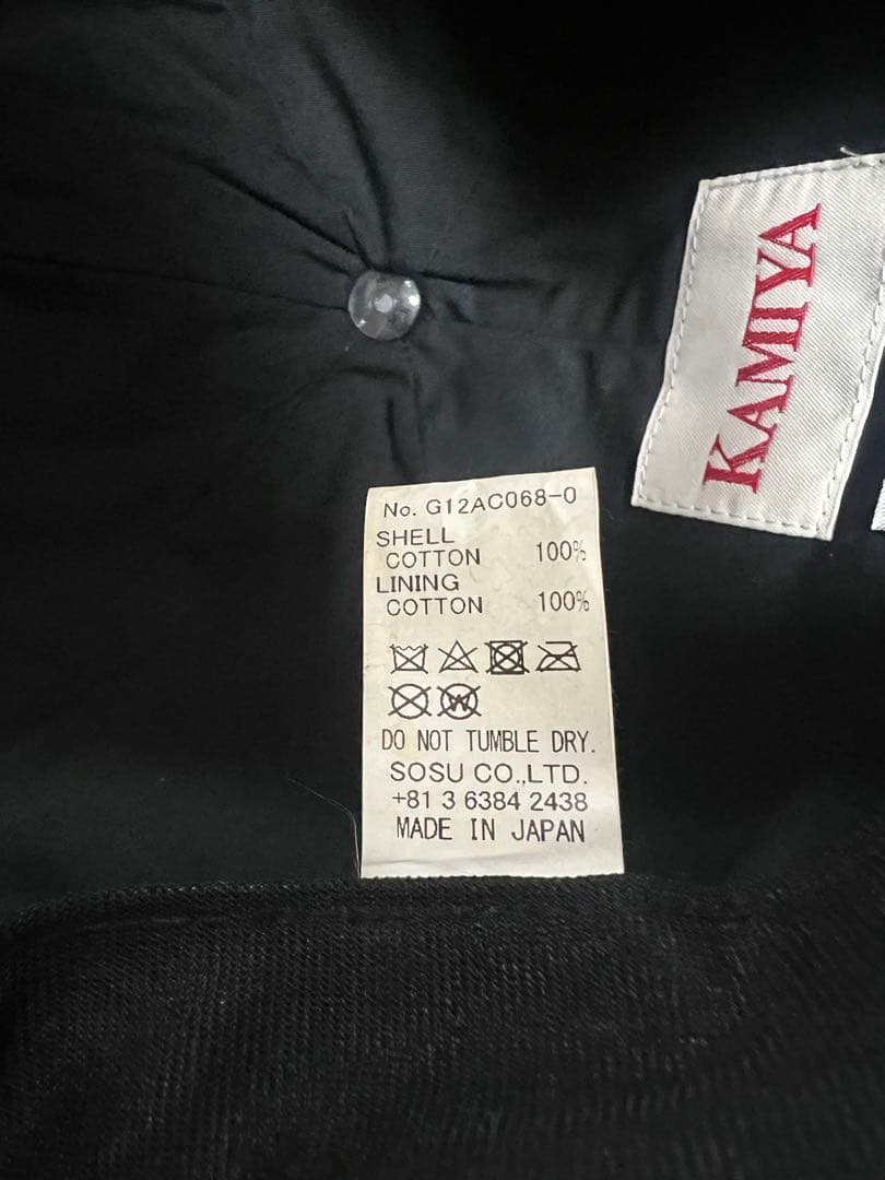 KAMIYA OOOPS!! Cap ブラック ¥27,500