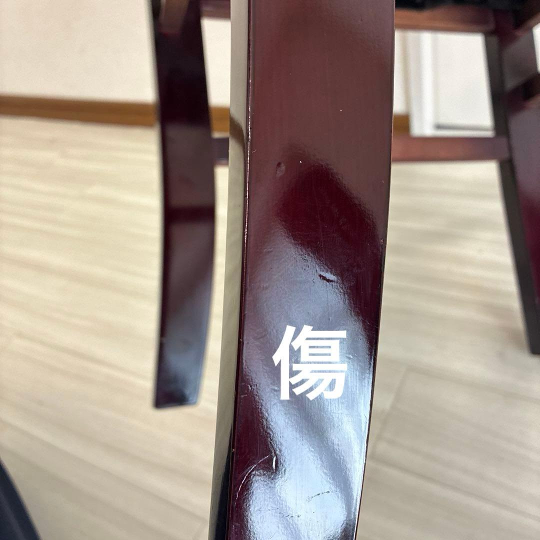 【中古良品】ピアノ背付き椅子木目・座面張り替え済み（送料込）