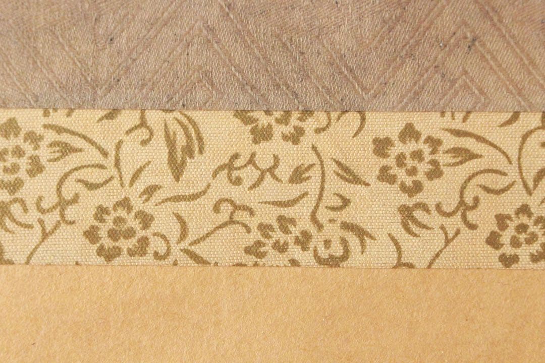 No5181 掛軸　浄三葉ノ真言　紺紙金字　紙本　古書　仏教美術　書画　送料無料