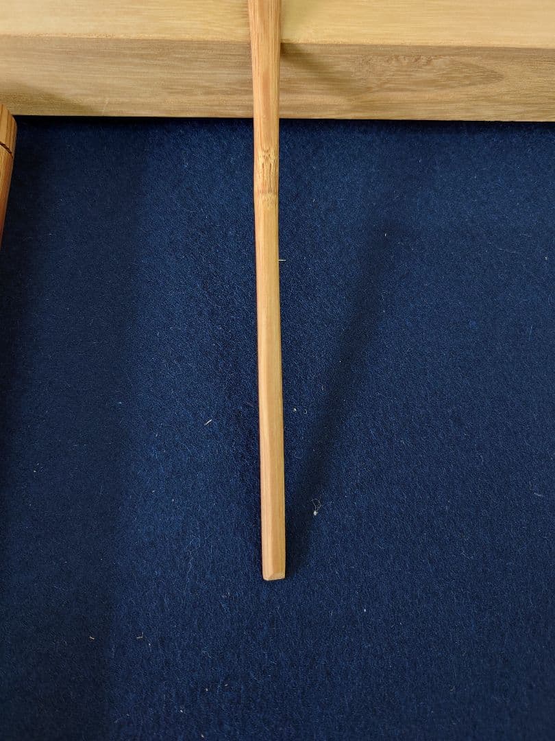 雪山共筒茶杓「紅葉」「せせらぎ」　共箱