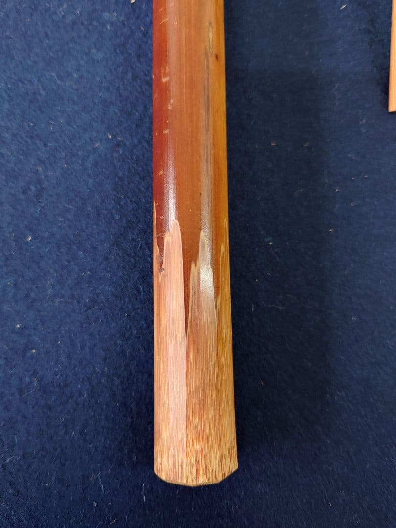 雪山共筒茶杓「紅葉」「せせらぎ」　共箱