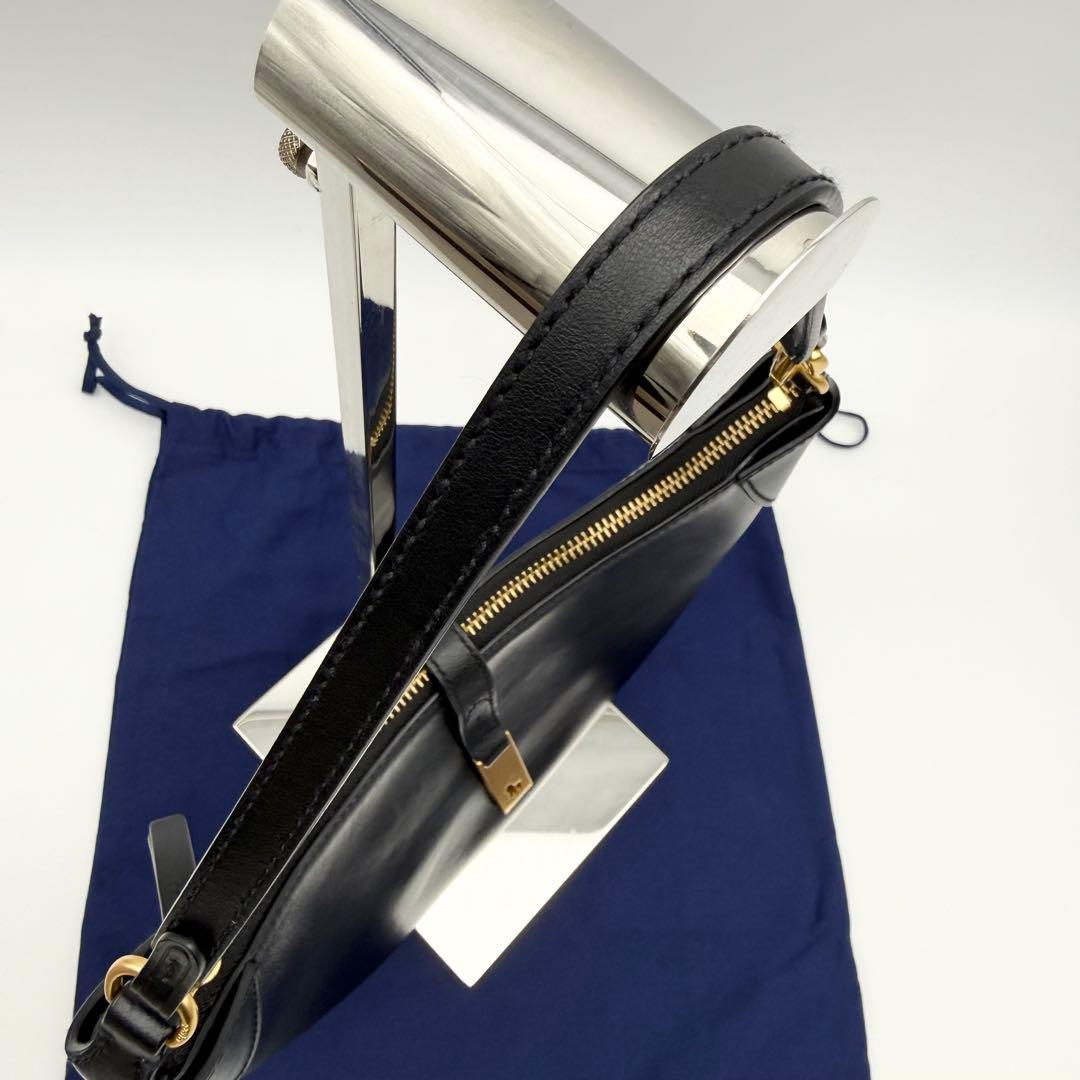 【現行 極美品】Polo ID カーフスキン ミニ ショルダー バッグ ブラック