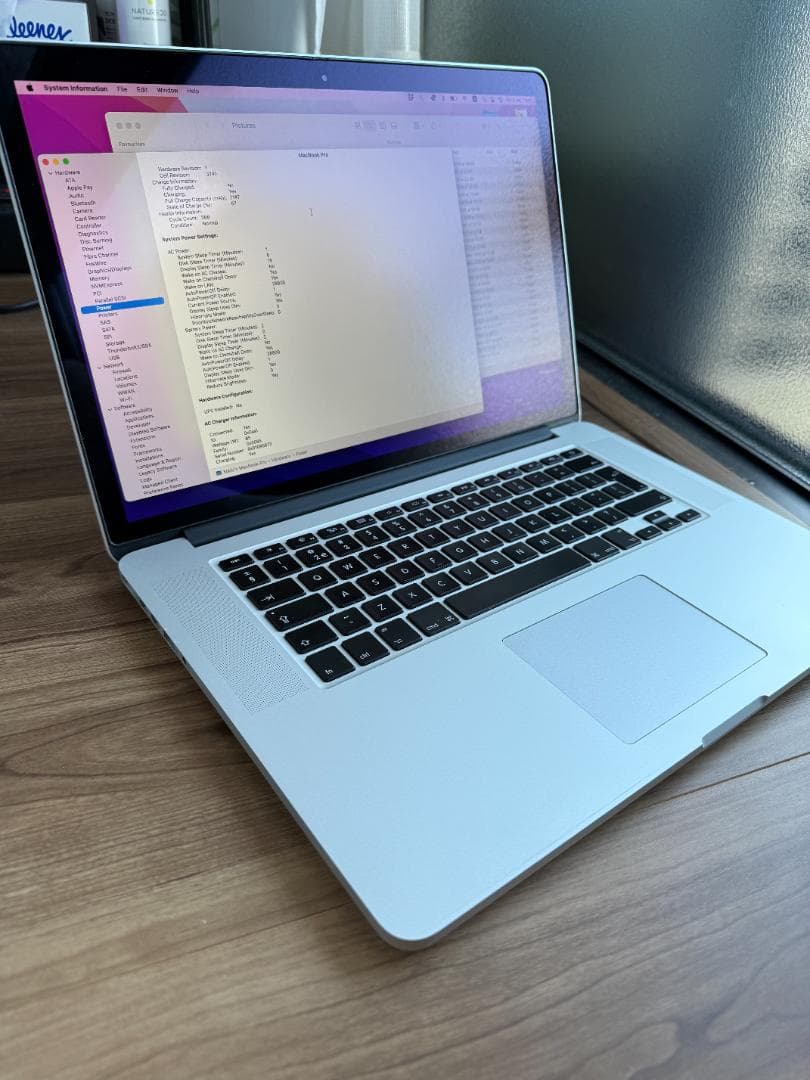 MacBook Pro 15インチ 512GB/16GB USキーボード