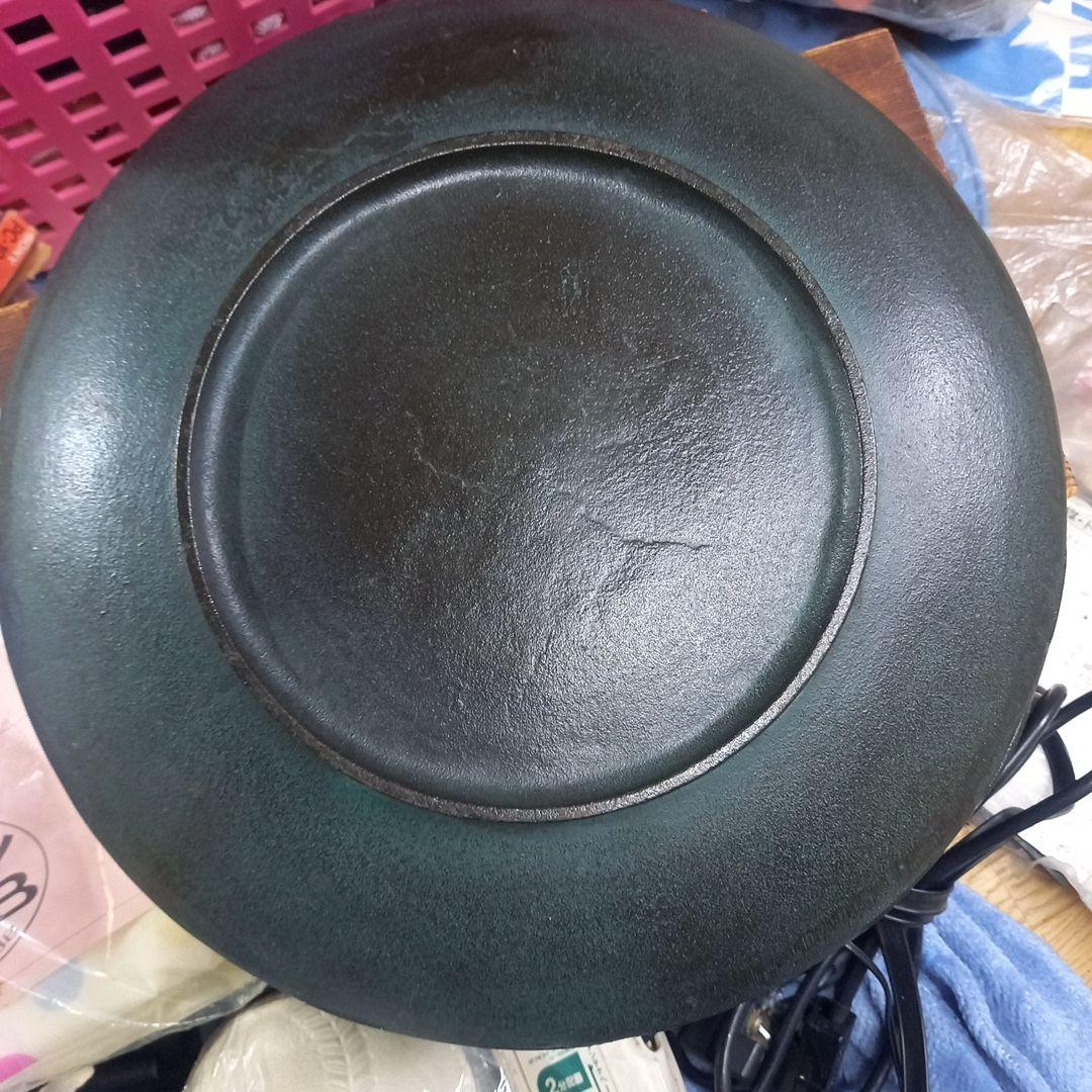 漆器 鶴と山の鋳物皿