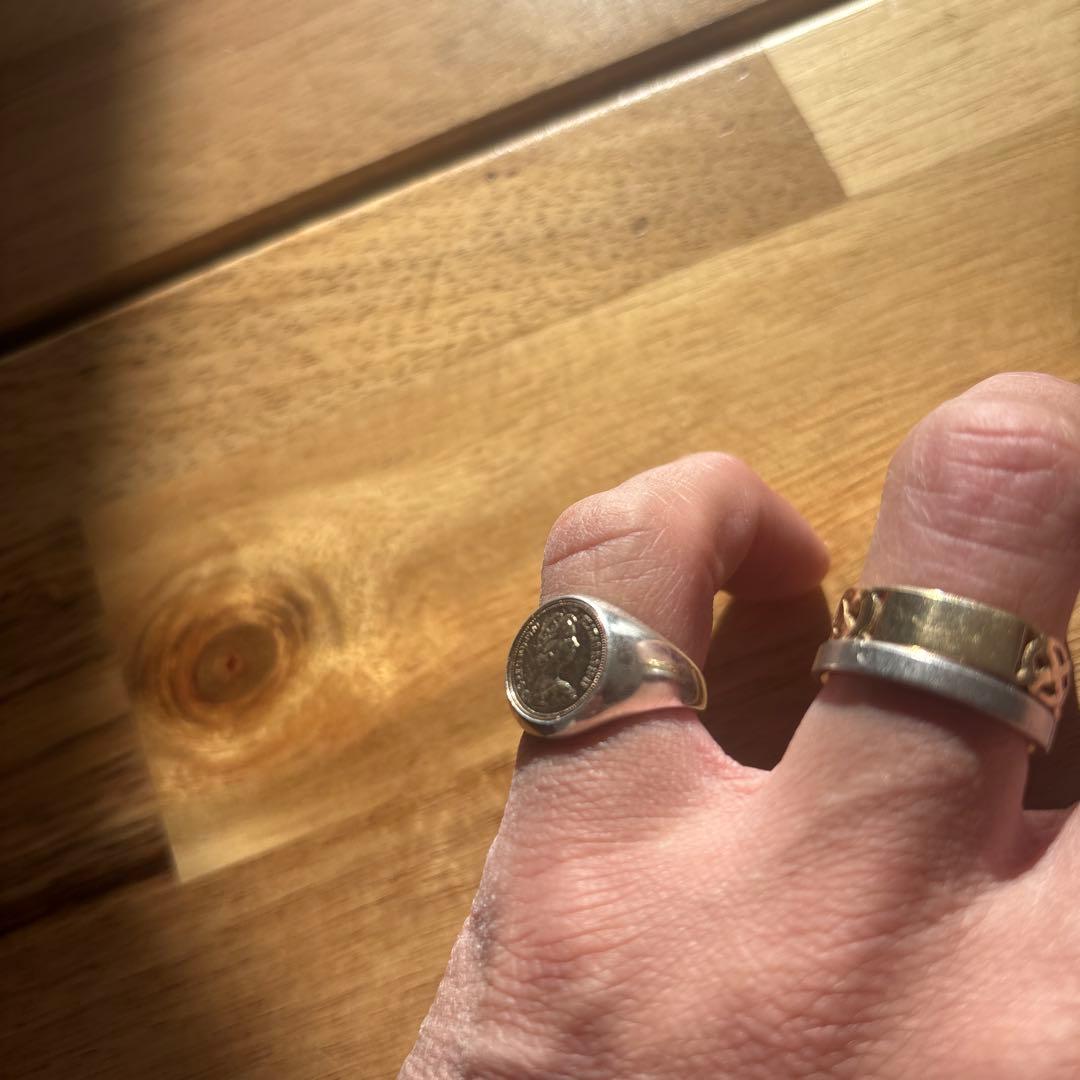 リング　エリザベス女王　1970年　10k　k10 925　11号