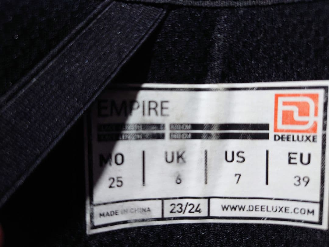DEELUXE EMPIRE 25cm ブラック　美品 中敷オマケ付　今だけ特価