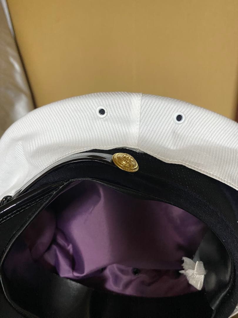 大日本帝国海軍　士官軍帽　制帽　56cm 複製品 日覆付　日本軍