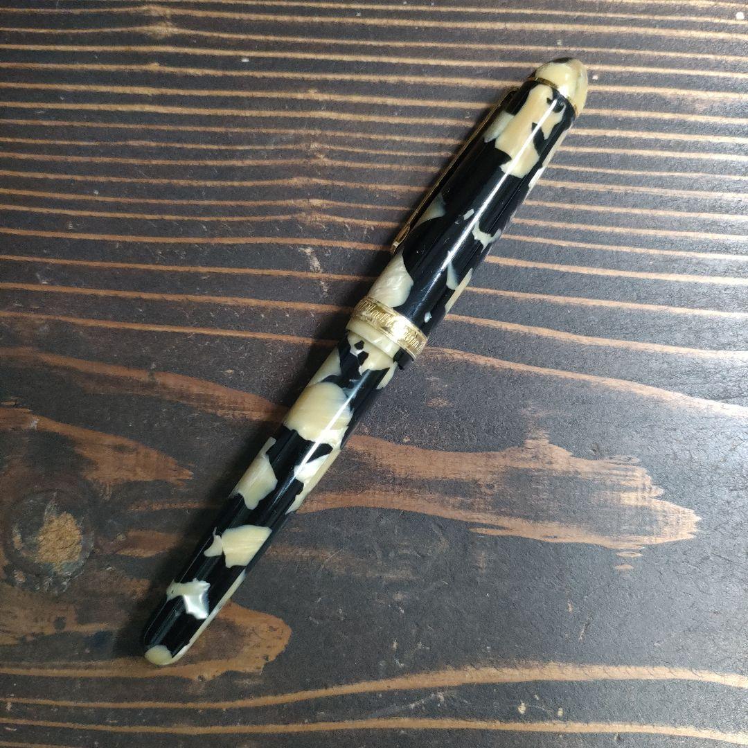 PLATINUM 万年筆 #3776 セルロイド #67 イシガキ 細字