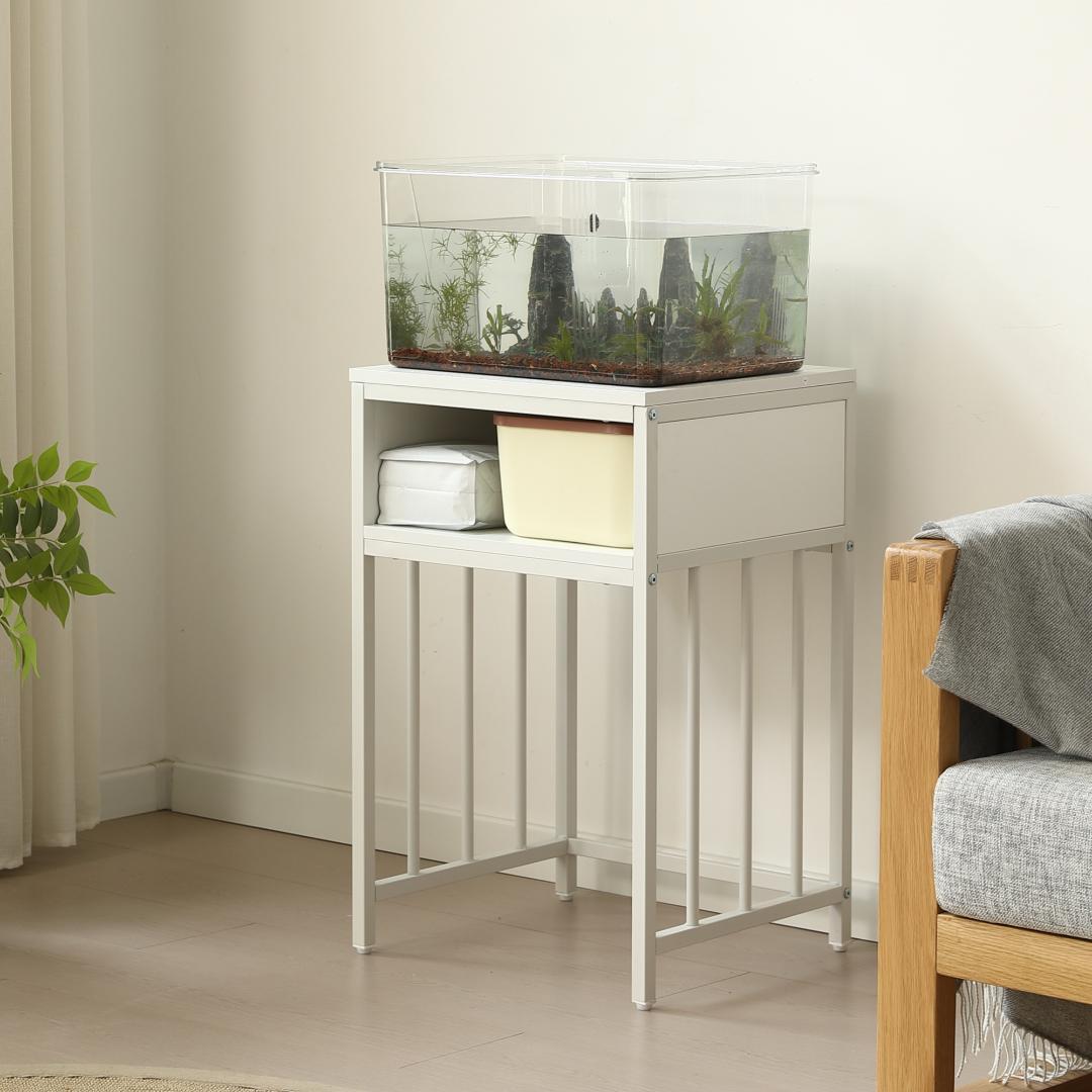 水槽台 水槽スタンド 耐荷重100kg 収納棚 二段 幅45cm スチール 頑丈