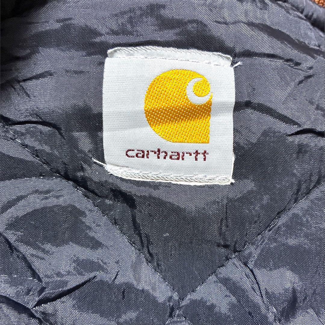 Carhartt ダックベスト 00s当時物 フェードキャメル中綿キルトXL相当
