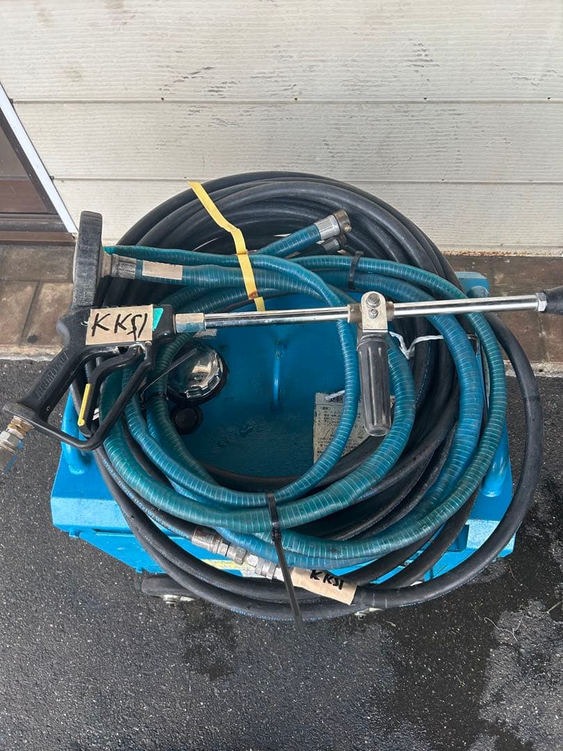 綺麗★ツルミHPJ-5ESM高圧洗浄機防音　ガン・高圧ホース・給排水ホースセット