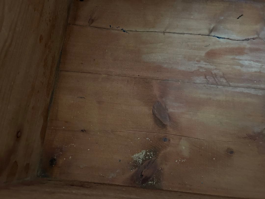 あーちゃん！アンティーク　オールドパイン　リネンボックス