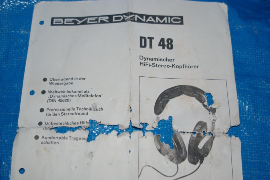 Beyerdynamic DT 48 ヘッドフォン中古難ありの出品です、